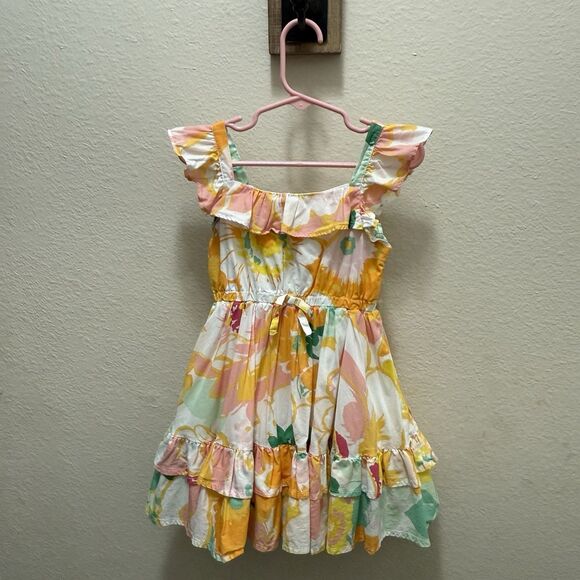 Janie and jack-Floral Ruffle Sundress-toddler girl size 3t- floral spring - Picture 1 of 9